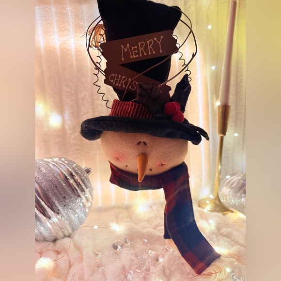 Cute Snowman Hanging Christmas Holiday Decor - Picture 3 of 6